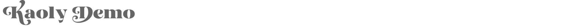 Sample characters Kaoly Font